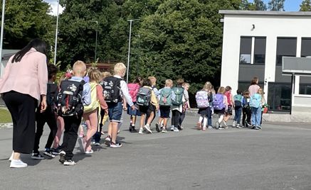 Foto: Janne Dahl Elever første skoledag